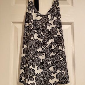 XS black and white dressy tank top from Express